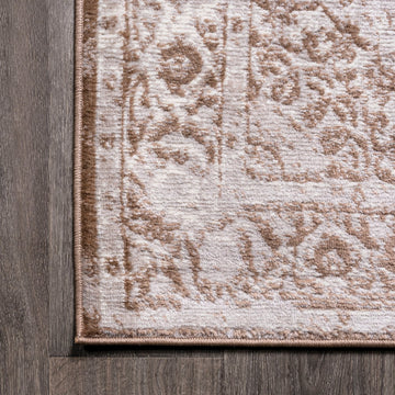 Perfect rosalia Cottage Medallion Area Rug